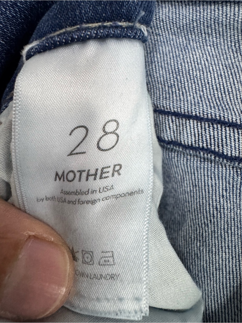 Women’s Blue High-Rise Slim Jeans - Picture 4 of 4